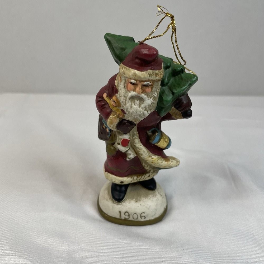 Vintage 1986 Christmas Reproductions Inc 1906 Santa Claus Ornament Figurine 4.5"